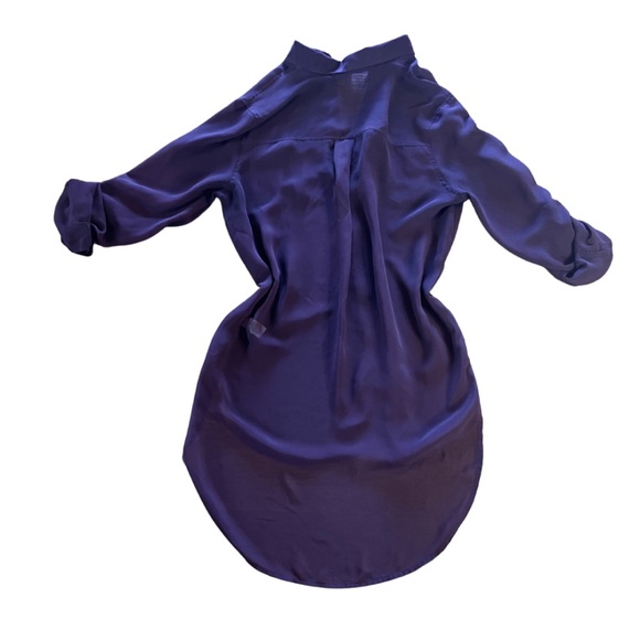 Express sheer purple button up 💜 - Picture 3 of 3